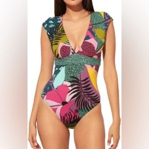 SIZ 14 Bleu Rod Bettie Jungle Plunge